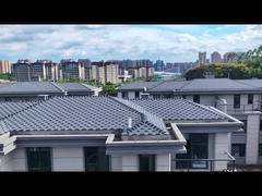 Fibra de vidro Asfalto Roof Stone Shingles Decorativo Para Comercial